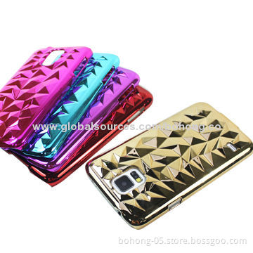 Plate Water-cude PC Cases for Samsung S5, different colors available, 500 pieces MOQ each color